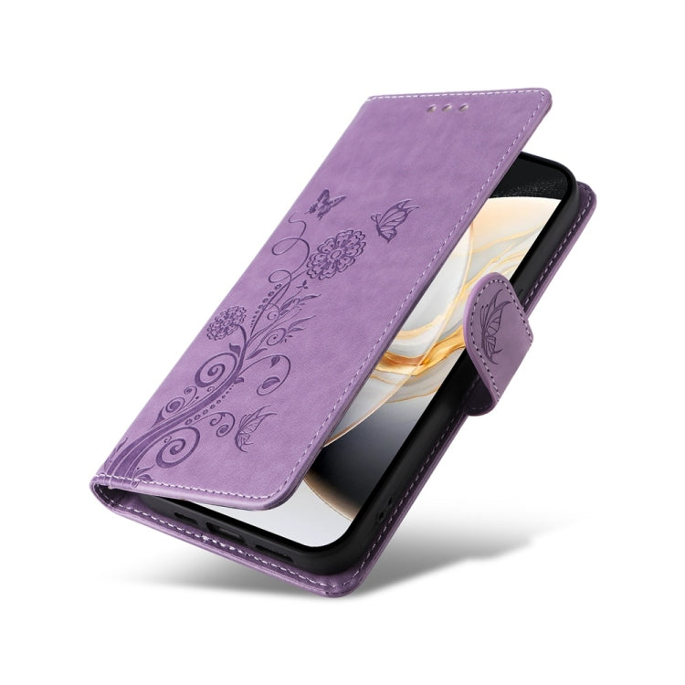 For Tecno Camon 30 Pro Embossed Butterfly Flowers Leather Phone Case