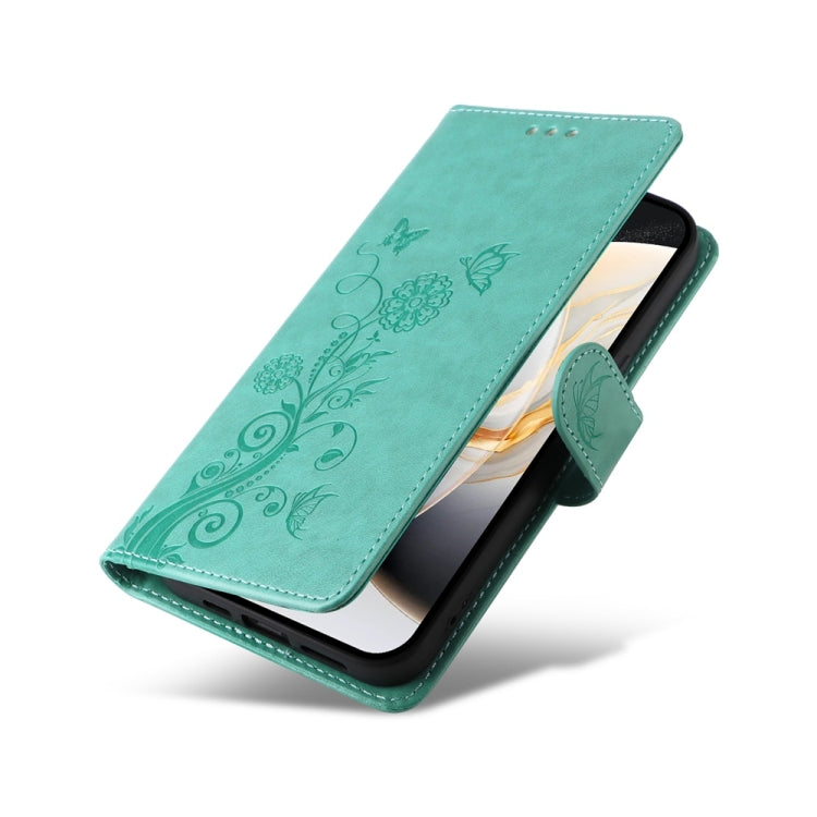 For Tecno Camon 30 Pro Embossed Butterfly Flowers Leather Phone Case