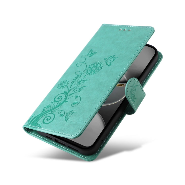 For Tecno Spark 30C Embossed Butterfly Flowers Leather Phone Case