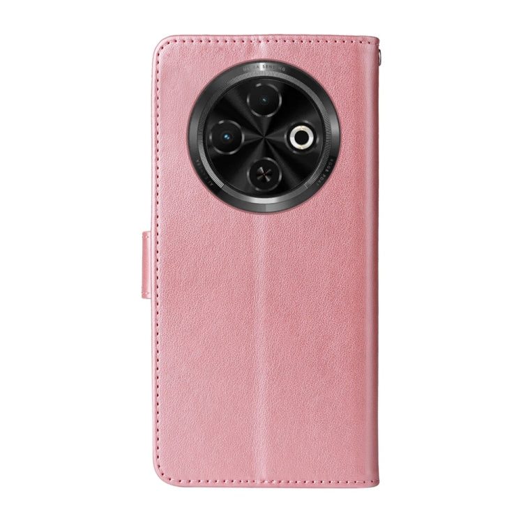 For Tecno Spark 30C Embossed Butterfly Flowers Leather Phone Case