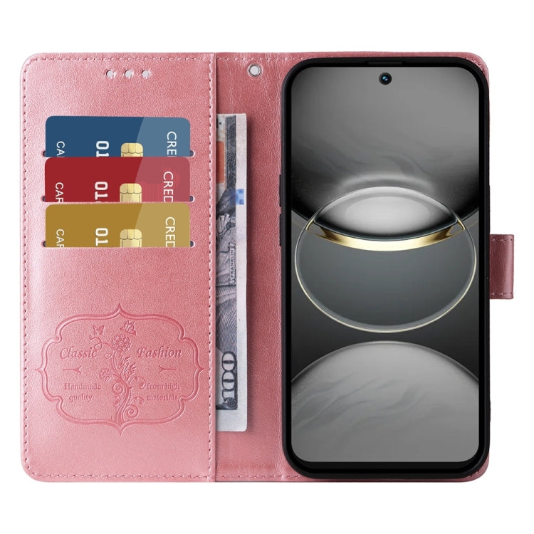 For Tecno Spark 30C Embossed Butterfly Flowers Leather Phone Case