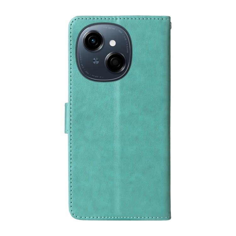 For Tecno Spark Go 1 / Pop 9 / Spark Go 2025 Embossed Butterfly Flowers Leather Phone Case