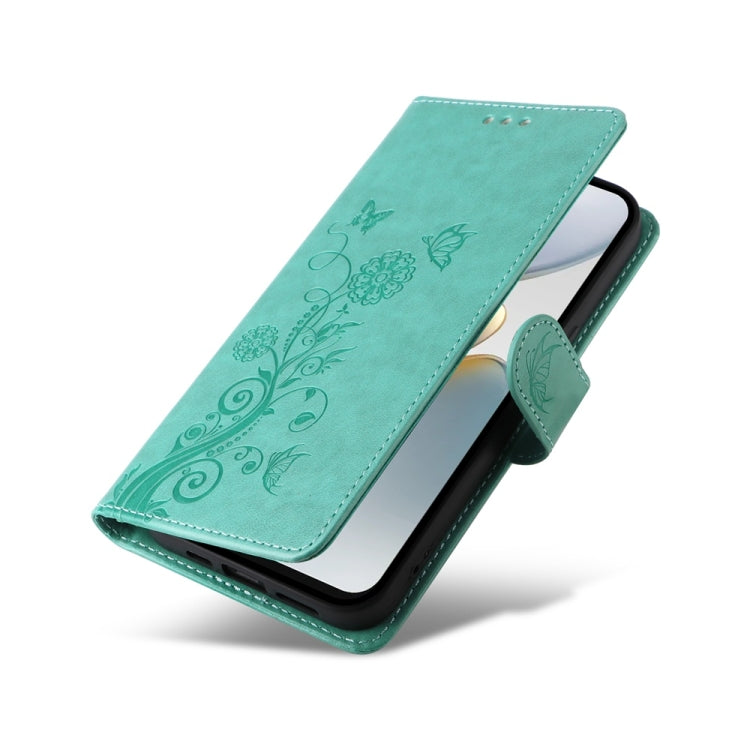 For Tecno Spark Go 1 / Pop 9 / Spark Go 2025 Embossed Butterfly Flowers Leather Phone Case