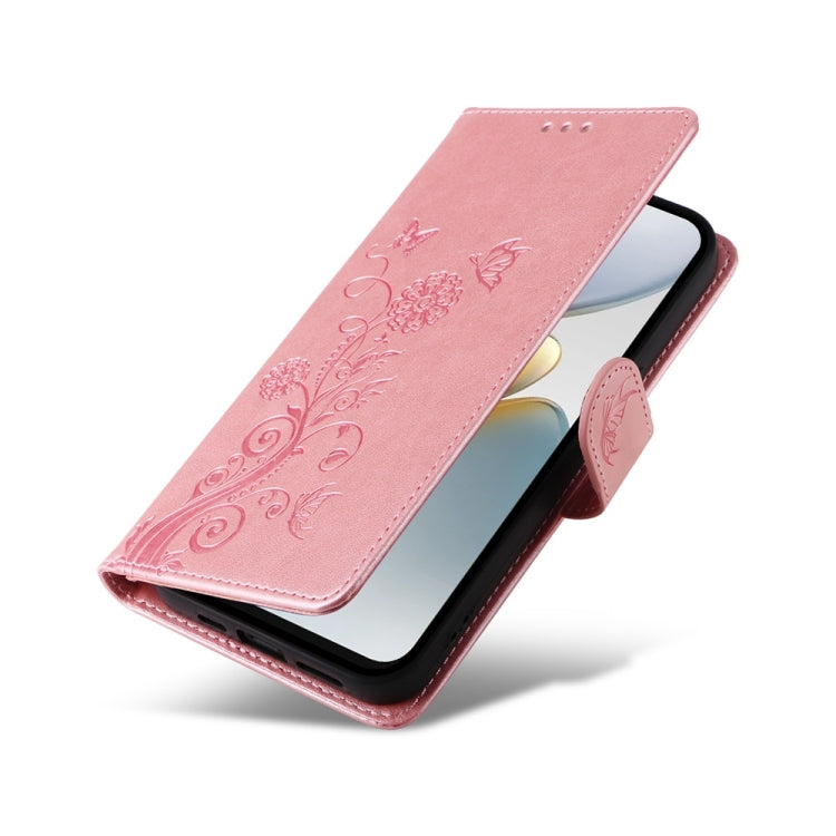 For Tecno Spark Go 1 / Pop 9 / Spark Go 2025 Embossed Butterfly Flowers Leather Phone Case