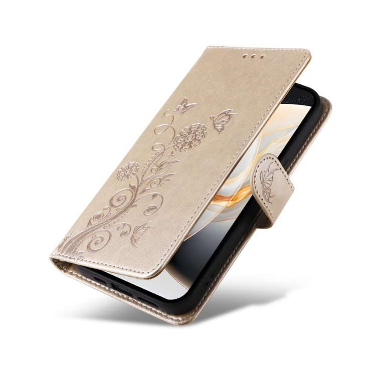 For Tecno Camon 30S / Camon 30S Pro Embossed Butterfly Flowers Leather Phone Case