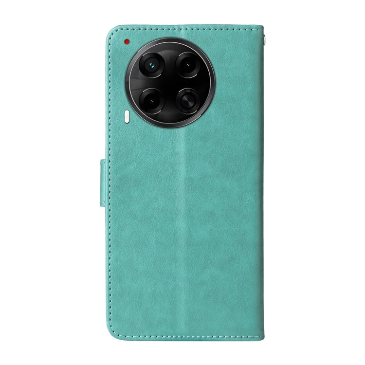 For Tecno Camon 30S / Camon 30S Pro Embossed Butterfly Flowers Leather Phone Case