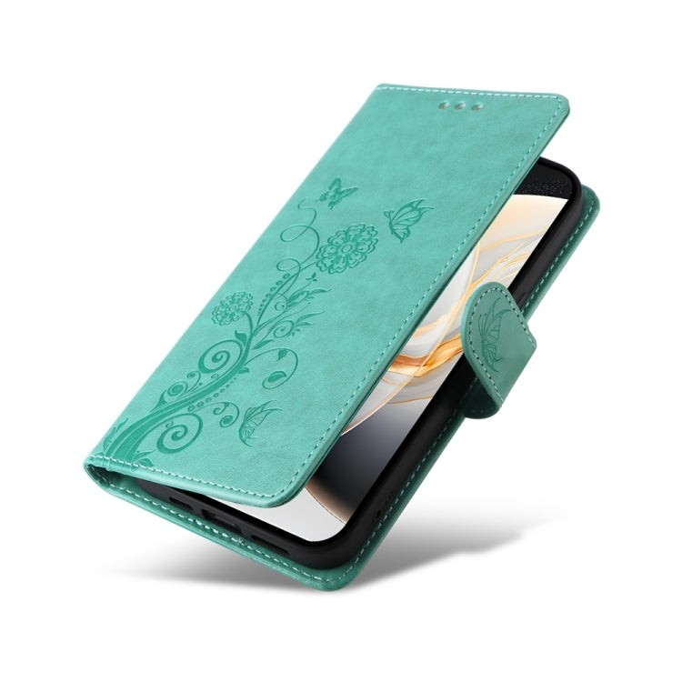For Tecno Camon 30S / Camon 30S Pro Embossed Butterfly Flowers Leather Phone Case
