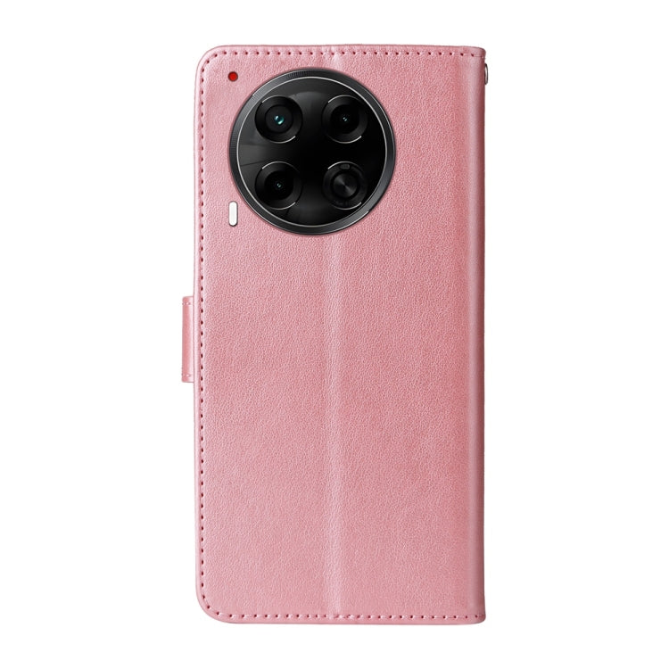 For Tecno Camon 30S / Camon 30S Pro Embossed Butterfly Flowers Leather Phone Case