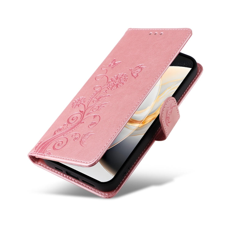 For Tecno Camon 30S / Camon 30S Pro Embossed Butterfly Flowers Leather Phone Case