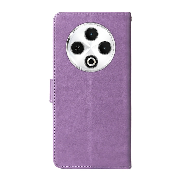 For Tecno Spark 30 4G Embossed Butterfly Flowers Leather Phone Case