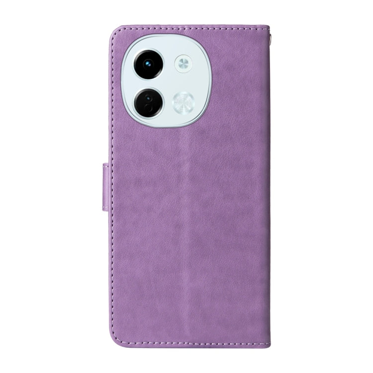 For Tecno Spark 30 5G / Pova 6 Neo 5G Embossed Butterfly Flowers Leather Phone Case