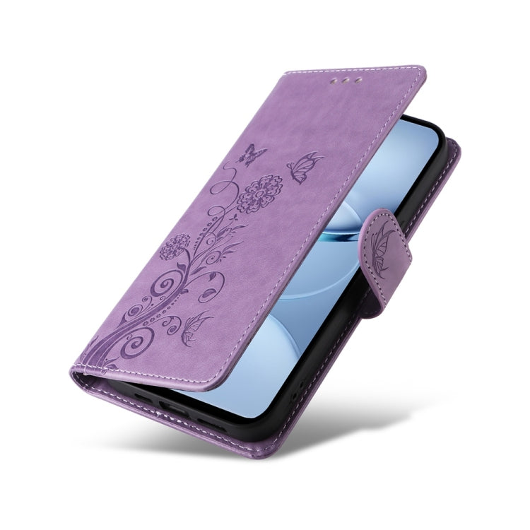 For Tecno Spark 30 5G / Pova 6 Neo 5G Embossed Butterfly Flowers Leather Phone Case