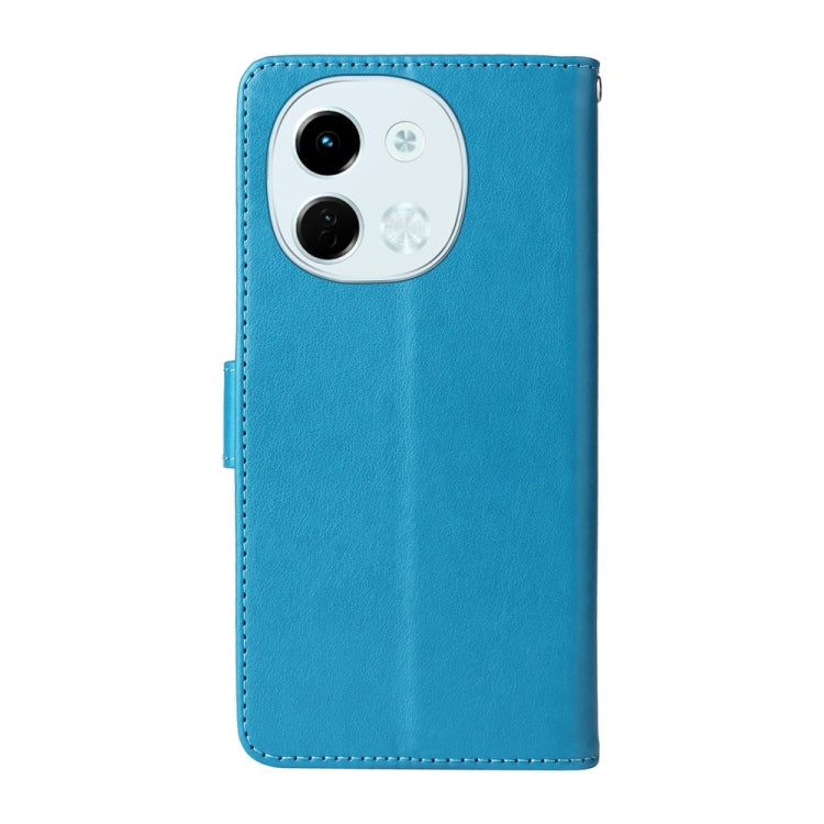 For Tecno Spark 30 5G / Pova 6 Neo 5G Embossed Butterfly Flowers Leather Phone Case