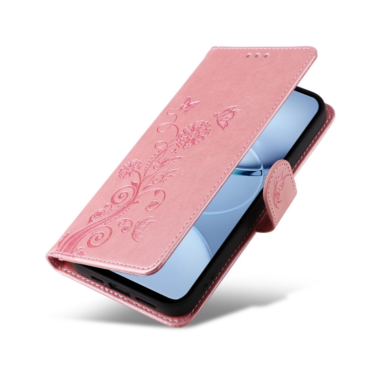 For Tecno Spark 30 5G / Pova 6 Neo 5G Embossed Butterfly Flowers Leather Phone Case