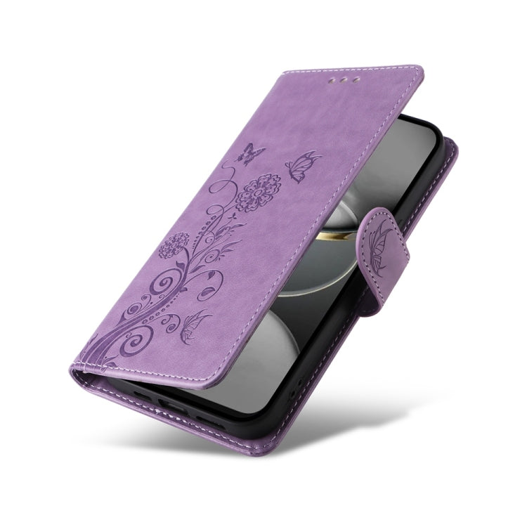 For Tecno Spark 30 Pro 4G Embossed Butterfly Flowers Leather Phone Case