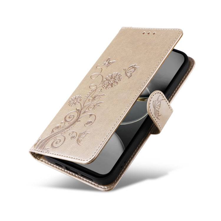 For Tecno Spark 30 Pro 4G Embossed Butterfly Flowers Leather Phone Case