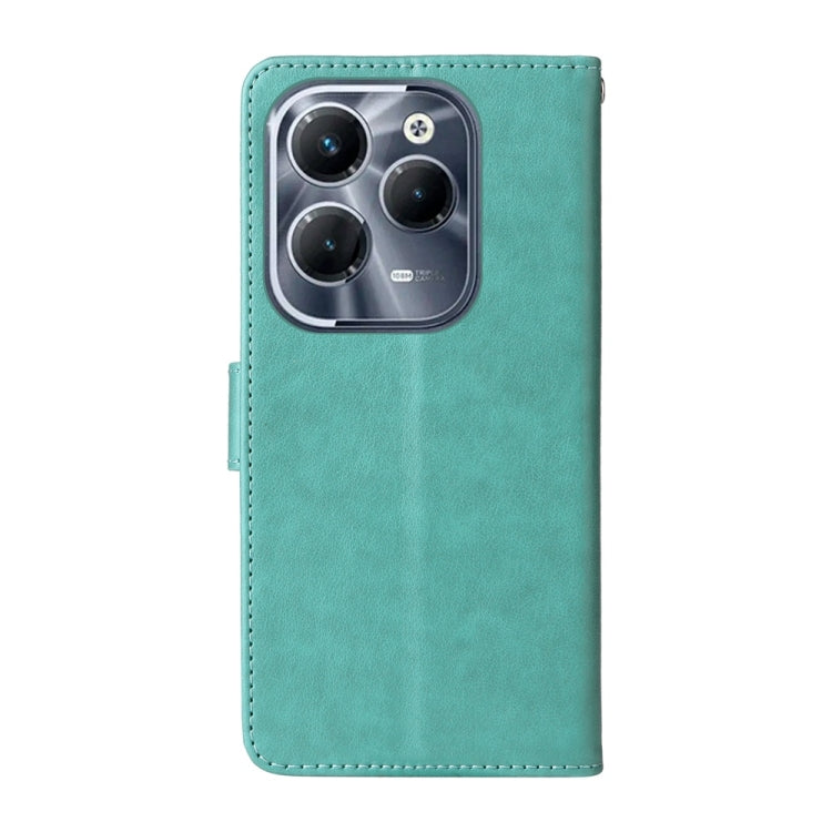 For Infinix Hot 40 / Hot 40 Pro Embossed Butterfly Flowers Leather Phone Case