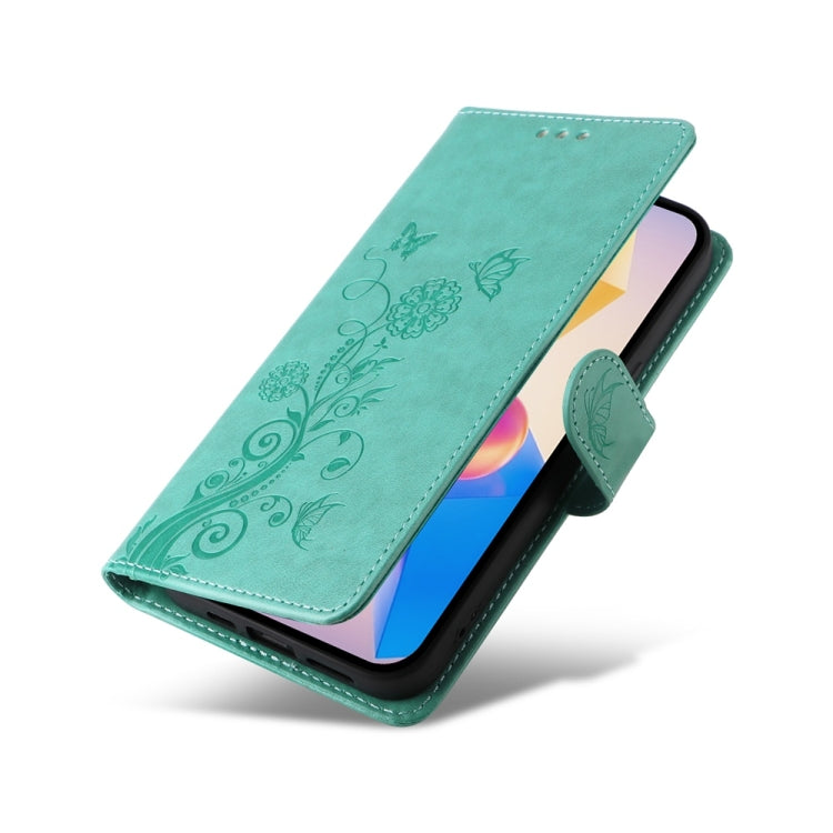 For Infinix Hot 40 / Hot 40 Pro Embossed Butterfly Flowers Leather Phone Case