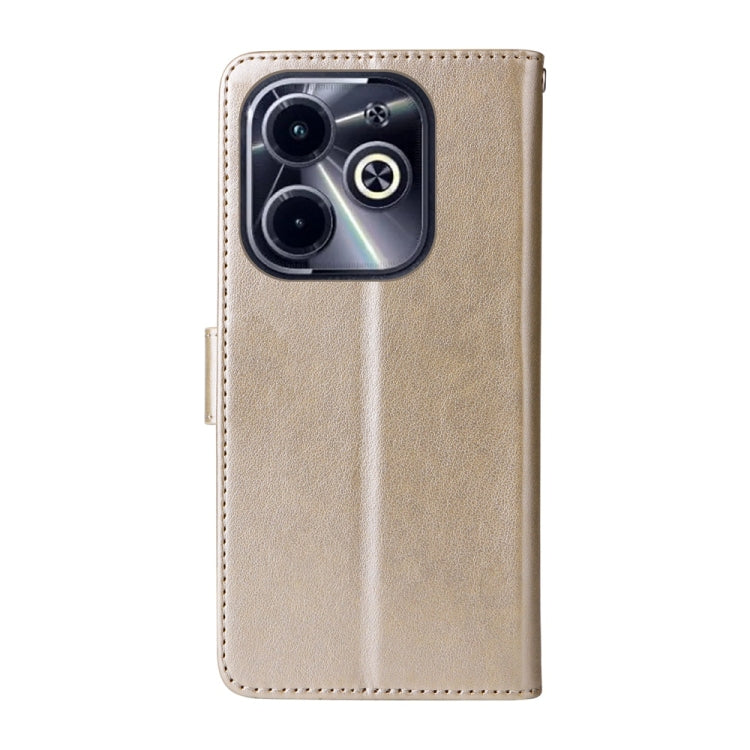 For Infinix Hot 40i Embossed Butterfly Flowers Leather Phone Case