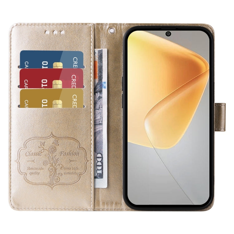For Infinix Hot 50 4G Embossed Butterfly Flowers Leather Phone Case