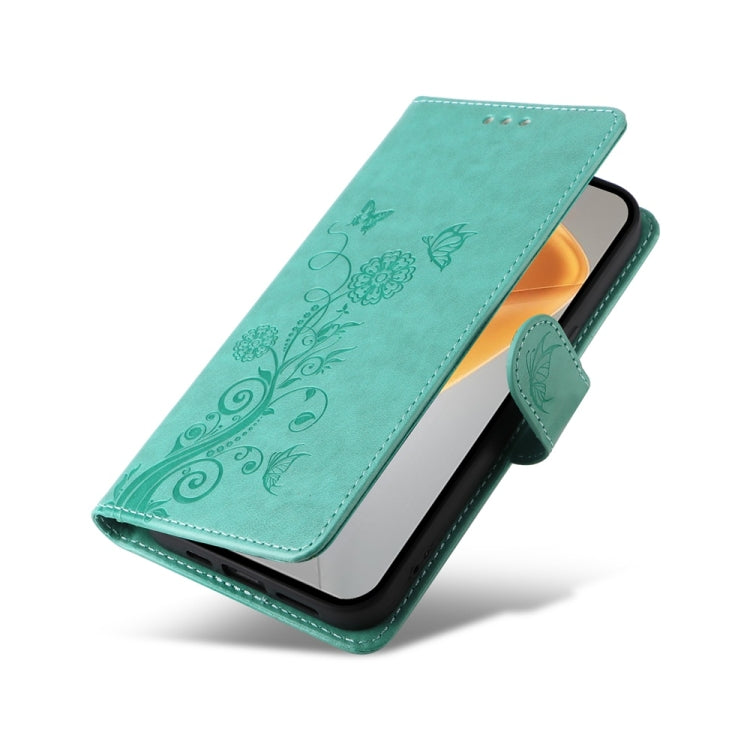 For Infinix Hot 50 4G Embossed Butterfly Flowers Leather Phone Case
