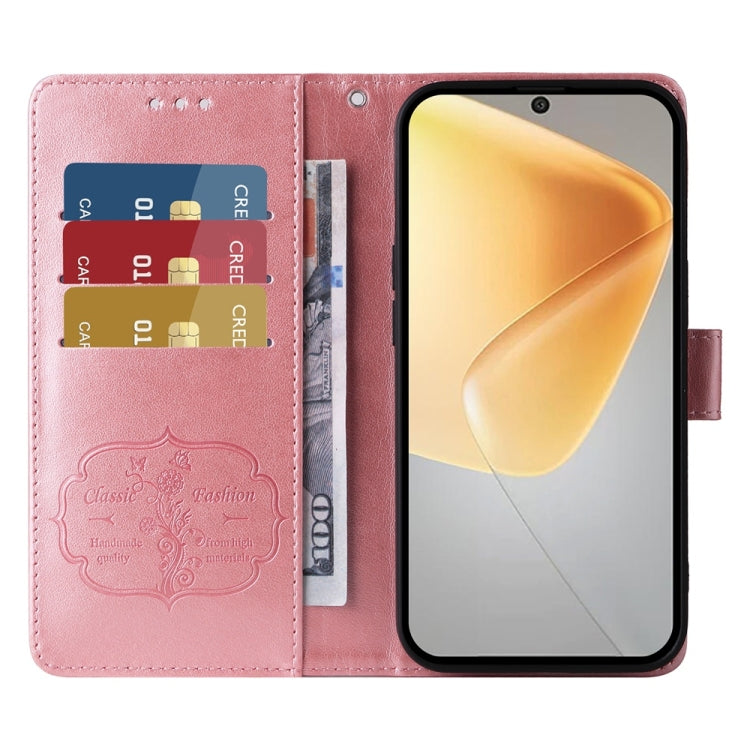 For Infinix Hot 50 4G Embossed Butterfly Flowers Leather Phone Case