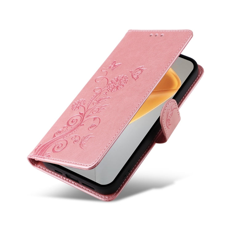 For Infinix Hot 50 4G Embossed Butterfly Flowers Leather Phone Case