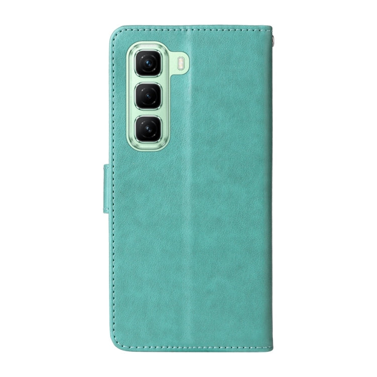 For Infinix Hot 50 5G Embossed Butterfly Flowers Leather Phone Case