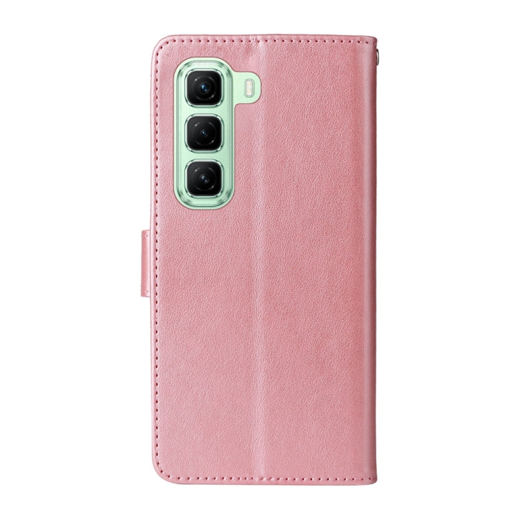 For Infinix Hot 50 5G Embossed Butterfly Flowers Leather Phone Case