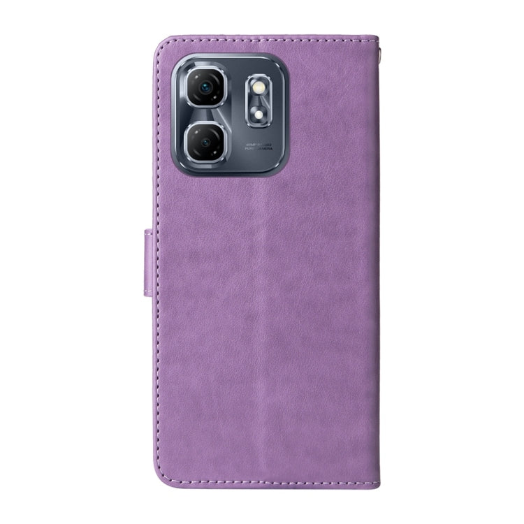 For Infinix Hot 50i / Smart 9 Embossed Butterfly Flowers Leather Phone Case
