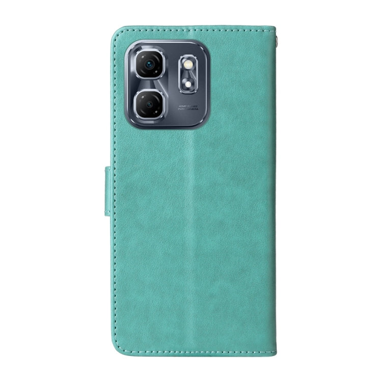 For Infinix Hot 50i / Smart 9 Embossed Butterfly Flowers Leather Phone Case