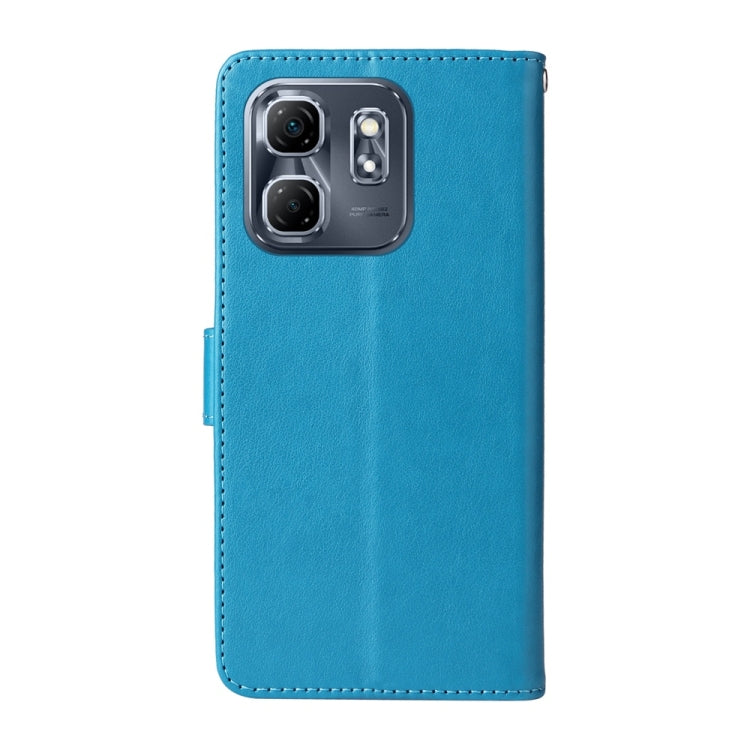 For Infinix Hot 50i / Smart 9 Embossed Butterfly Flowers Leather Phone Case