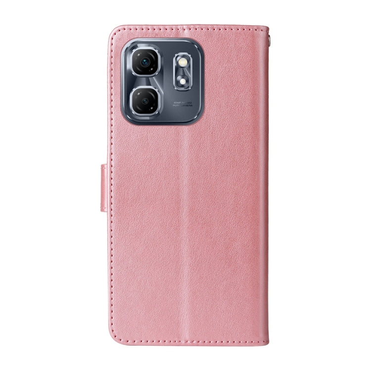 For Infinix Hot 50i / Smart 9 Embossed Butterfly Flowers Leather Phone Case