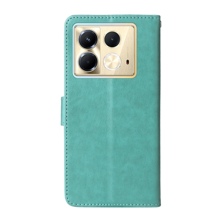 For Infinix Note 40 5G Embossed Butterfly Flowers Leather Phone Case