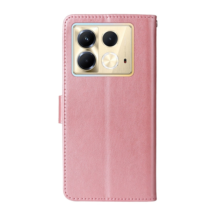 For Infinix Note 40 5G Embossed Butterfly Flowers Leather Phone Case