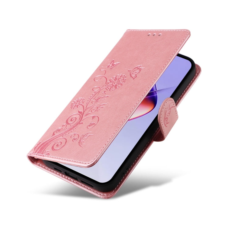 For Infinix Note 40 5G Embossed Butterfly Flowers Leather Phone Case