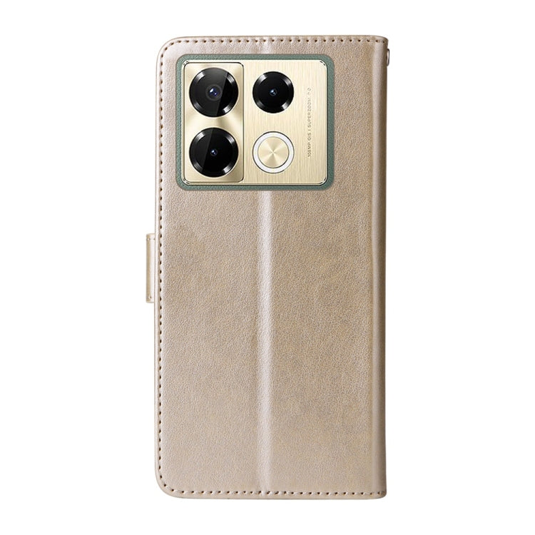 For Infinix Note 40 Pro 4G / 5G / Note 40 Pro+ Embossed Butterfly Flowers Leather Phone Case