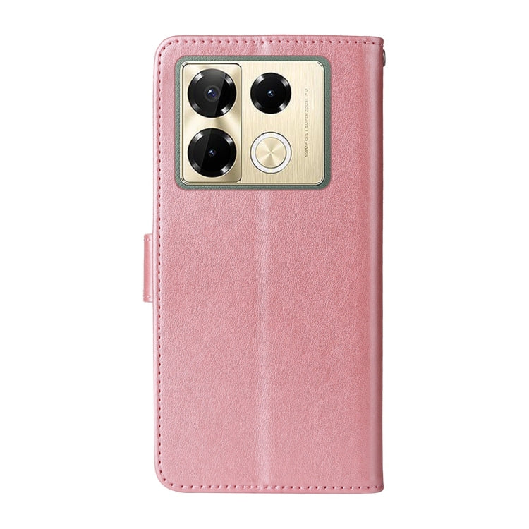 For Infinix Note 40 Pro 4G / 5G / Note 40 Pro+ Embossed Butterfly Flowers Leather Phone Case