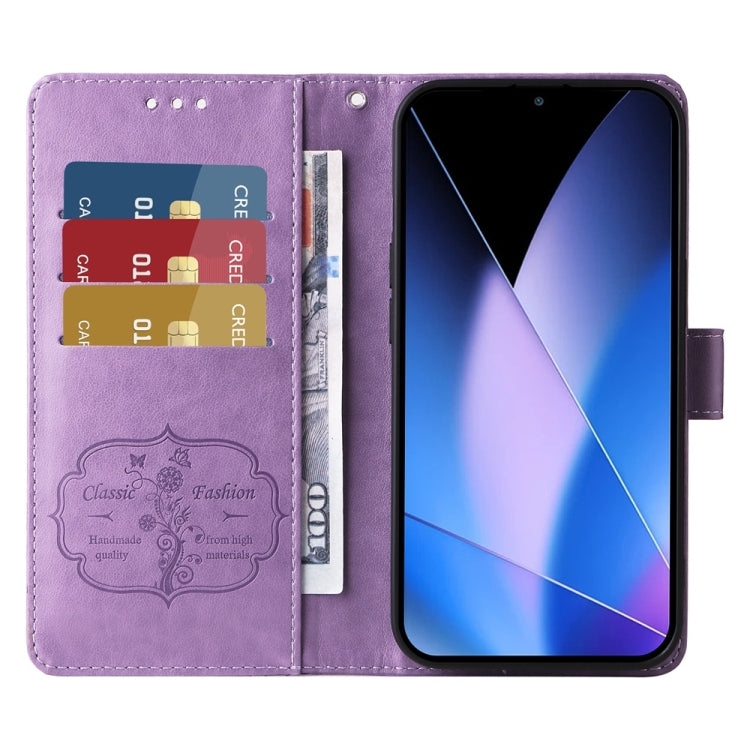 For Infinix Zero 40 4G / 5G Embossed Butterfly Flowers Leather Phone Case