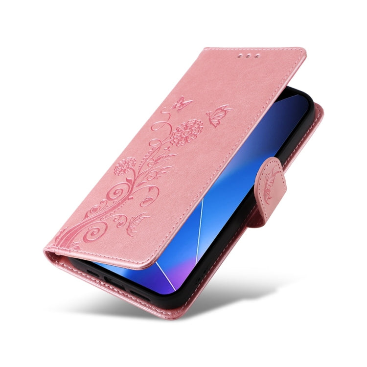 For Infinix Zero 40 4G / 5G Embossed Butterfly Flowers Leather Phone Case