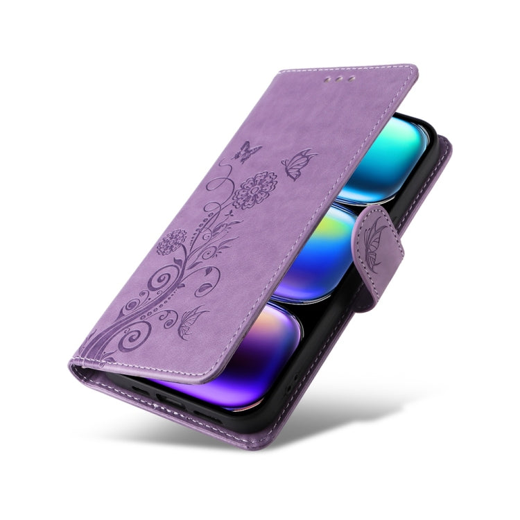 For Infinix Hot 50 Pro+ 4G Embossed Butterfly Flowers Leather Phone Case