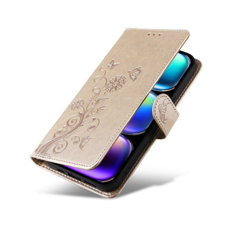 For Infinix Hot 50 Pro+ 4G Embossed Butterfly Flowers Leather Phone Case