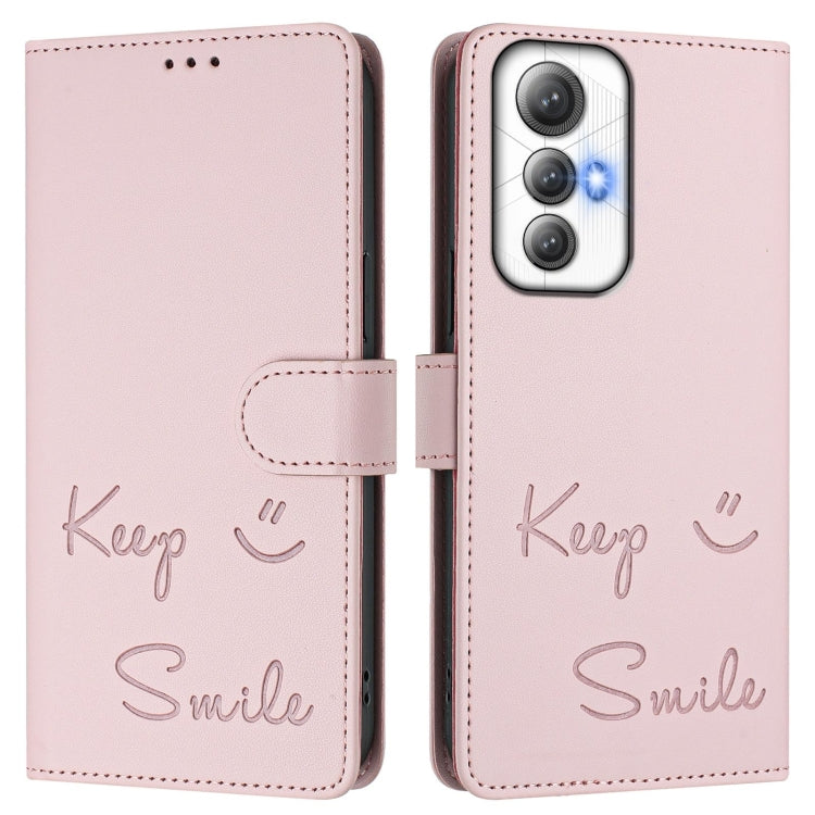 For Cubot Max 5 Smile Embossing RFID Leather Phone Case
