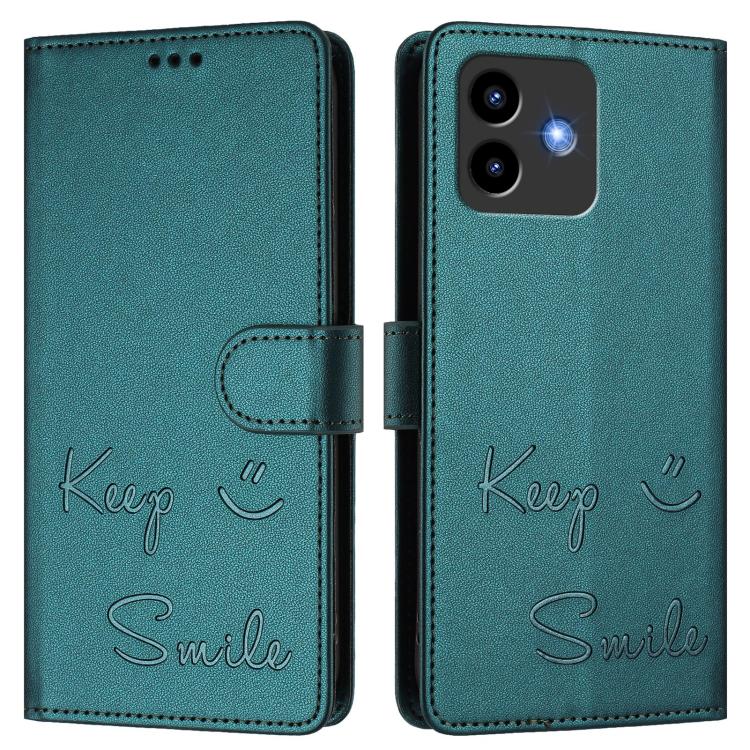 For Cubot Note 40 Smile Embossing RFID Leather Phone Case