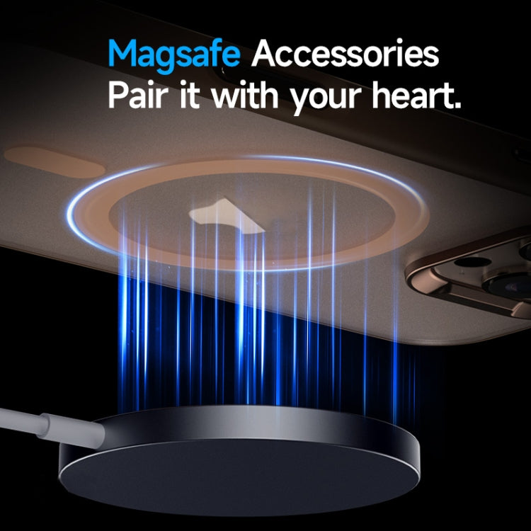 For iPhone 16 Pro Max SULADA Light Sand MagSafe Magnetic PC Hybrid TPU Phone Case
