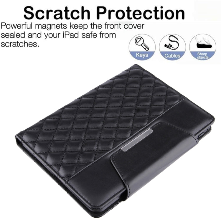 For iPad mini 6 / mini 2024 Diamond Pattern Hardware Buckle Smart Leather Tablet Case