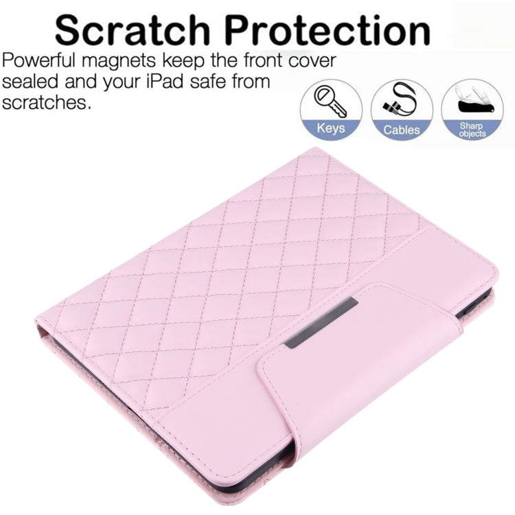 For iPad mini 6 / mini 2024 Diamond Pattern Hardware Buckle Smart Leather Tablet Case