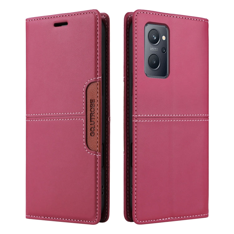 For Realme 9i GQUTROBE G01 RFID Anti-theft Leather Phone Case