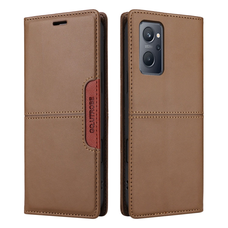 For Realme 9i GQUTROBE G01 RFID Anti-theft Leather Phone Case