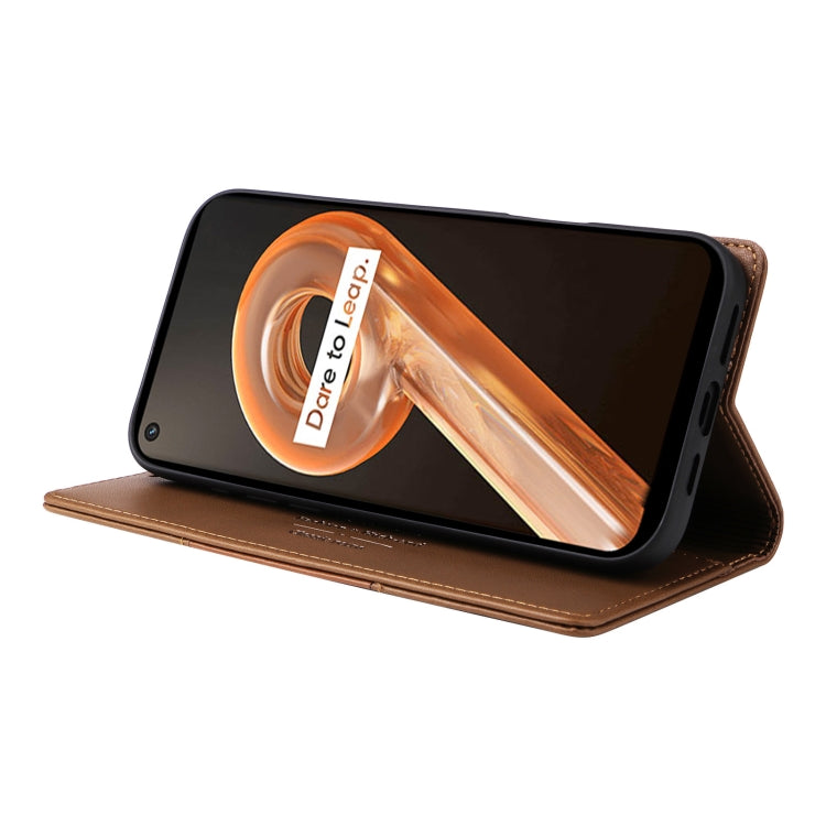 For Realme 9i GQUTROBE G01 RFID Anti-theft Leather Phone Case